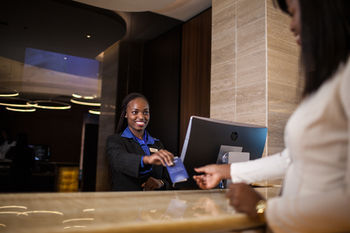 Check-in or Check-out Kiosk